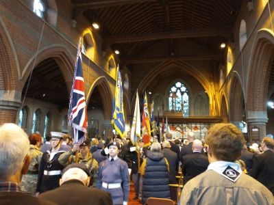 Remembrance Sunday Service at St Johns, Felixstowe