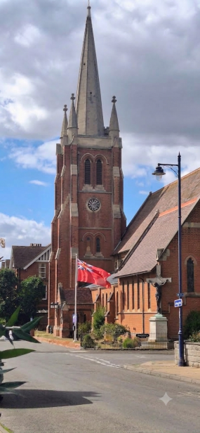 St John's church in Felixstowe proudly marking Merchant Navy Day